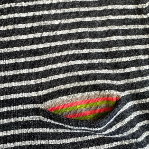 Boden Sweater Dress Striped - Long Sleeve Women's - Size US 8 Front Pockets Gray - Picture 7 of 10